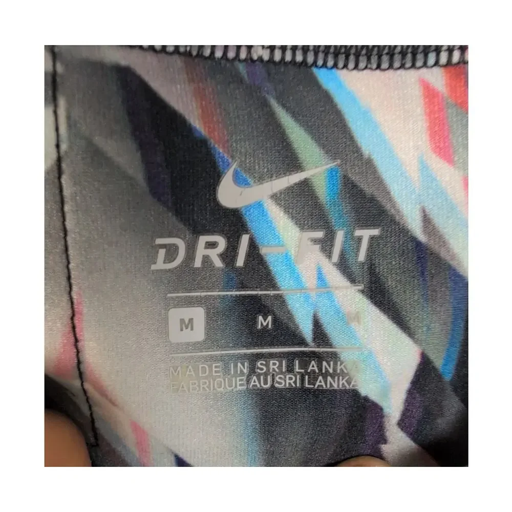 Nike Dri Fit Legend geometric legging Med Running Gym Active Athletic Workout
